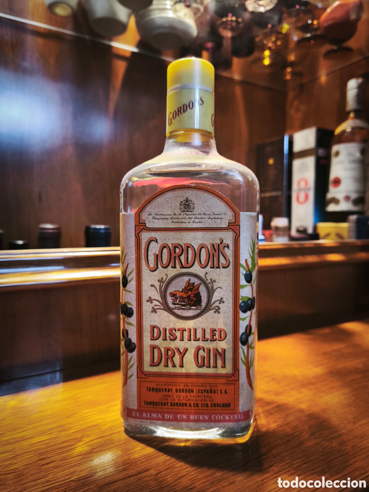 Botellas antiguas: Gordons Distilled Dry Gyn - Foto 1
