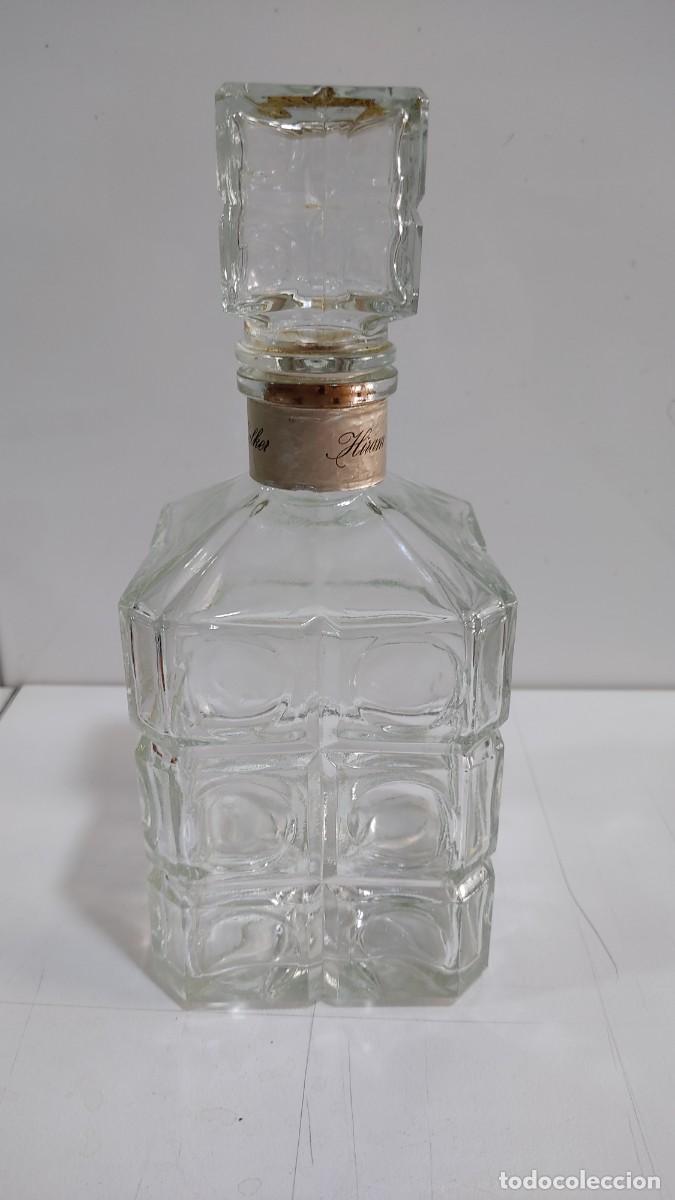 Botellas antiguas: 1065 BOTELLA WHISKY DE LA MARCA HIRAM WALKER, DE VIDRIO PRENSADO, A&Ntilde;OS 70, VACIA