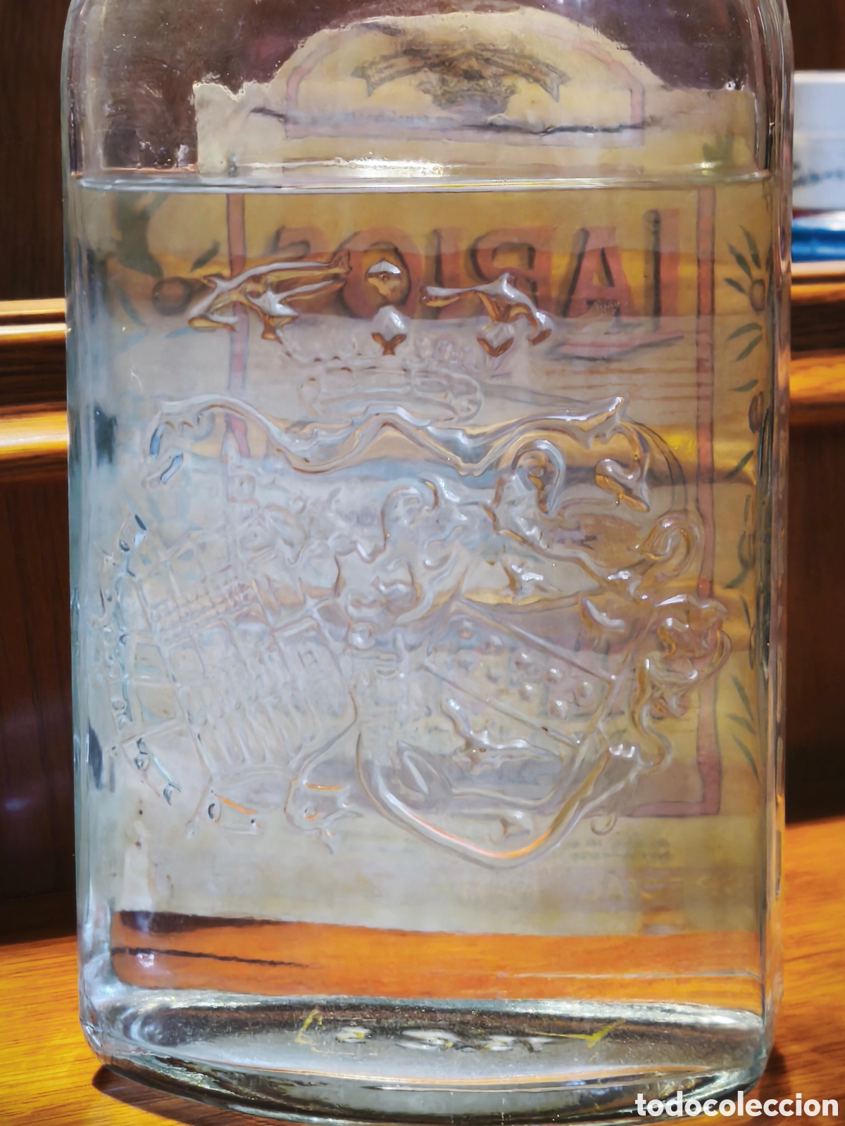 Botellas antiguas: Larios gin seca botella vintage - Foto 3
