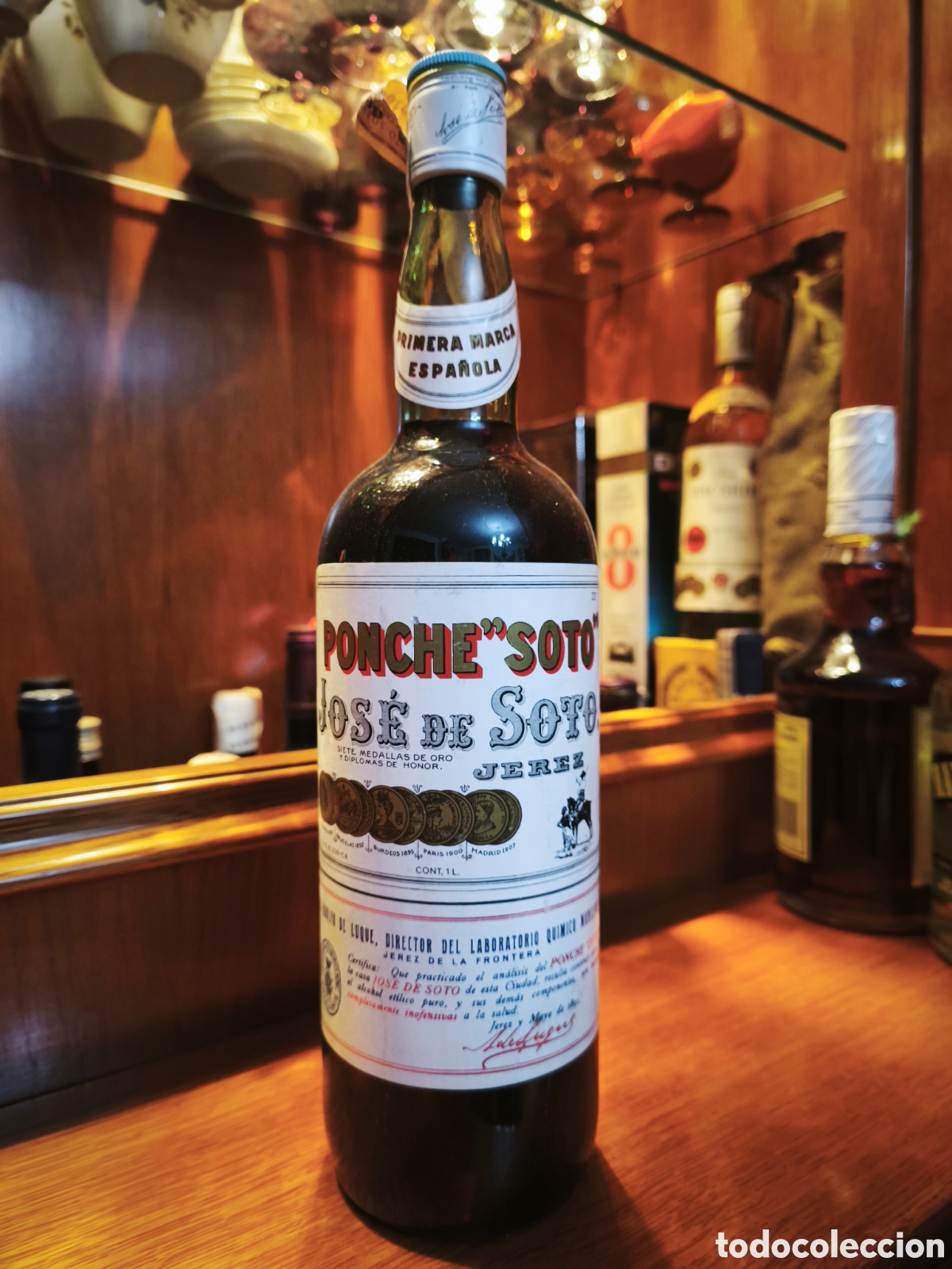 Botellas antiguas: Ponche Soto jerez de la frontera