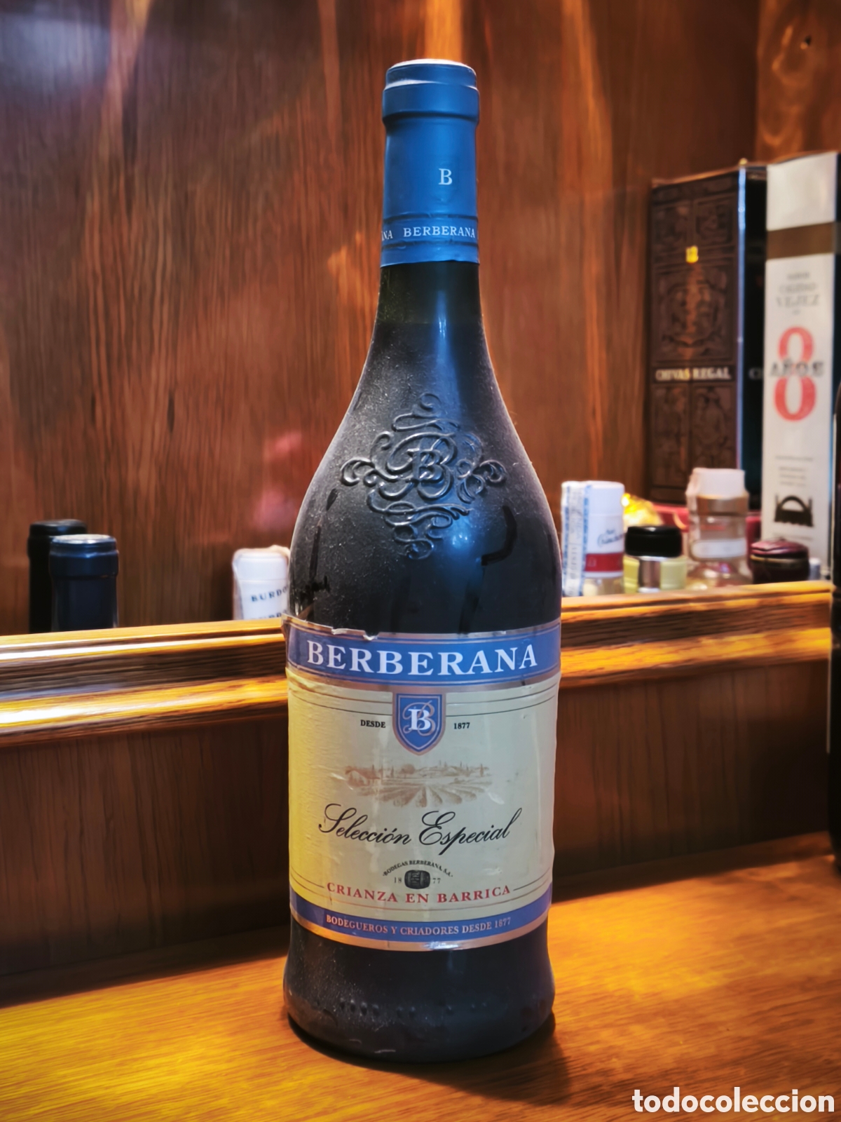 Botellas antiguas: Berberana selecci&oacute;n especial crianza en barrica