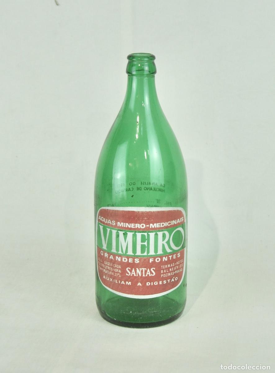 Botellas antiguas: Botella de agua Vimeiro 1 litro - Foto 1