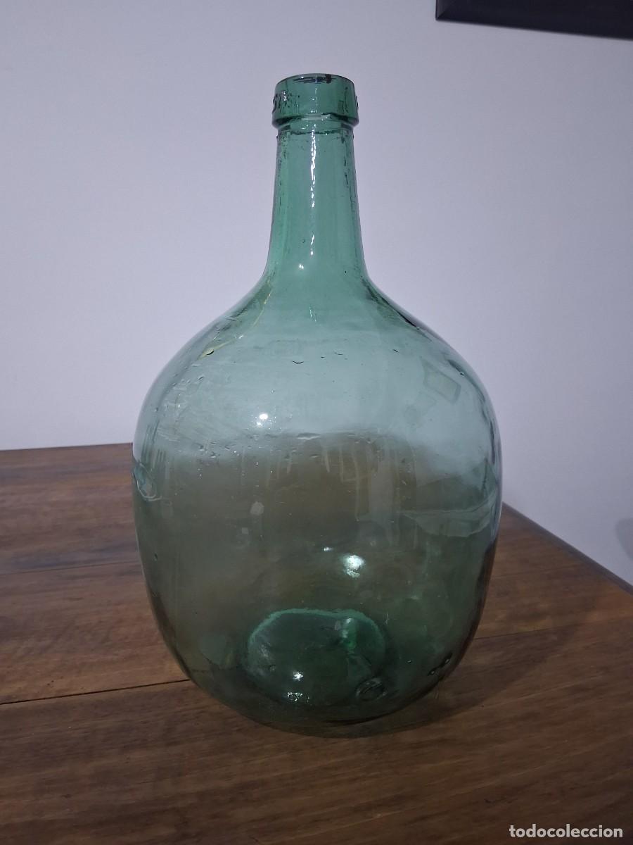 Botellas antiguas: Garrafa botella damajuana de 8 litros de cristal marca Viresa