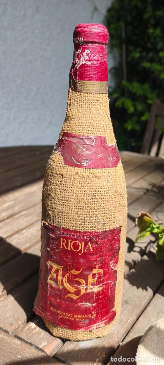 Botellas antiguas: Vino Rioja AGE cosecha 1936