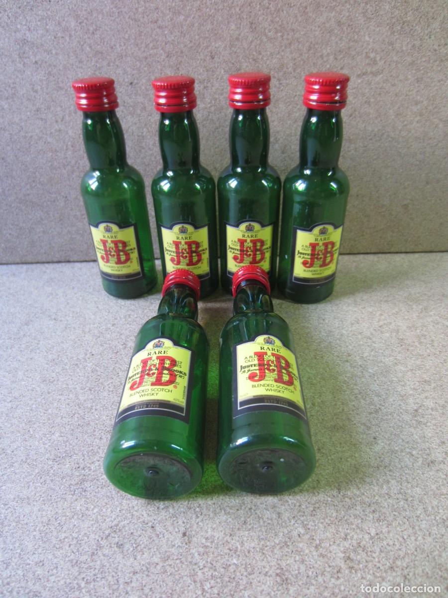 Botellas antiguas: Lote 6 Botellines Mini JB de Plastico - Foto 1