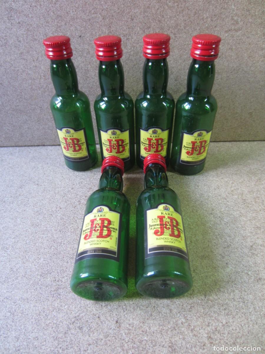 Botellas antiguas: Lote 6 Botellines Mini JB de Plastico - Foto 2