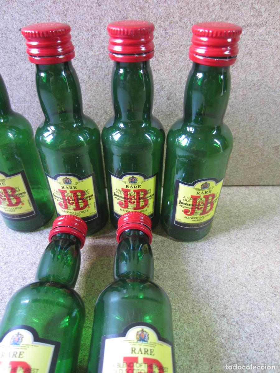 Botellas antiguas: Lote 6 Botellines Mini JB de Plastico - Foto 4