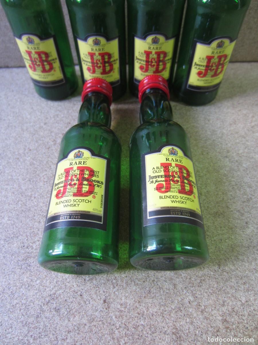 Botellas antiguas: Lote 6 Botellines Mini JB de Plastico - Foto 5