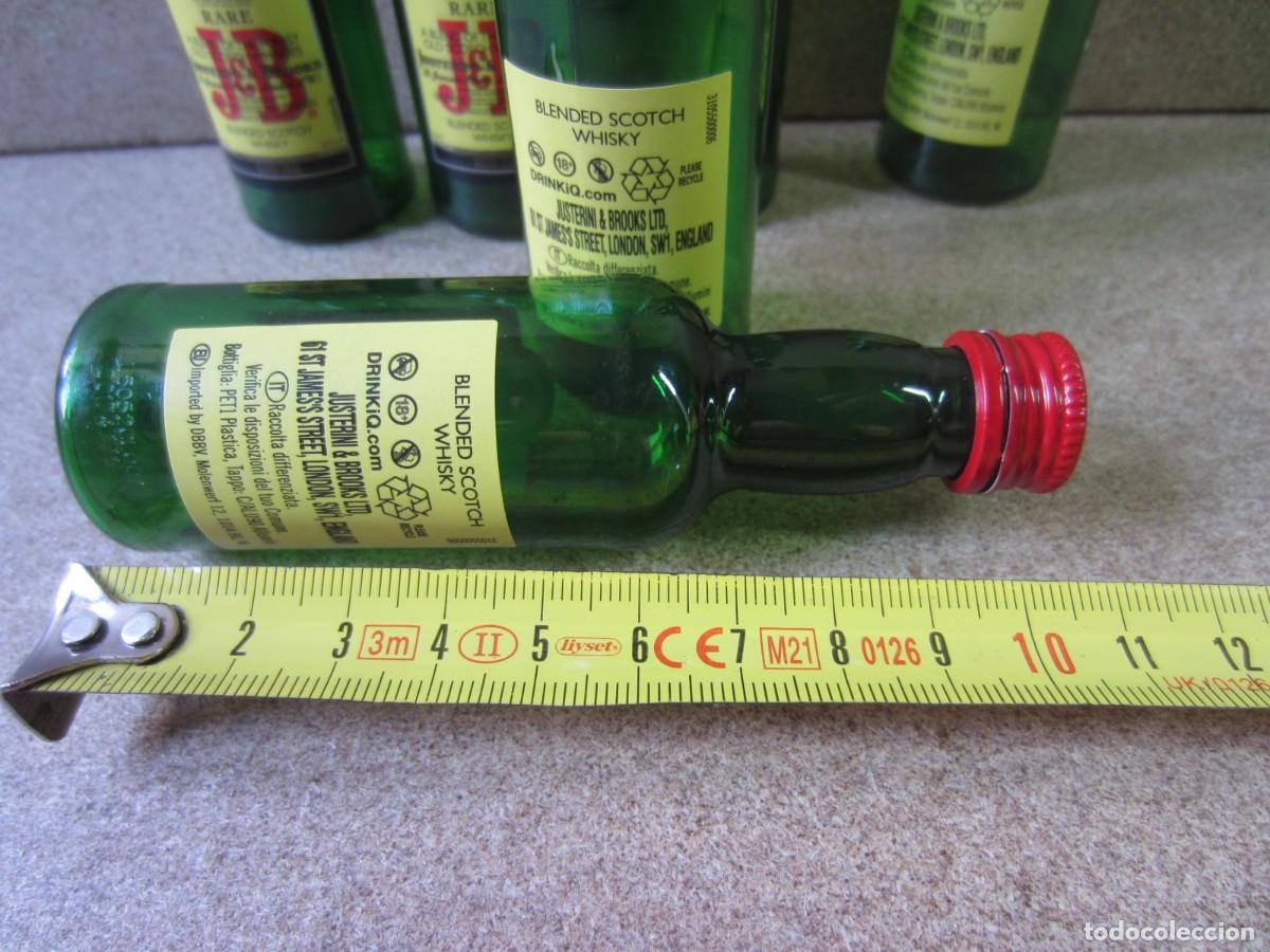 Botellas antiguas: Lote 6 Botellines Mini JB de Plastico - Foto 8