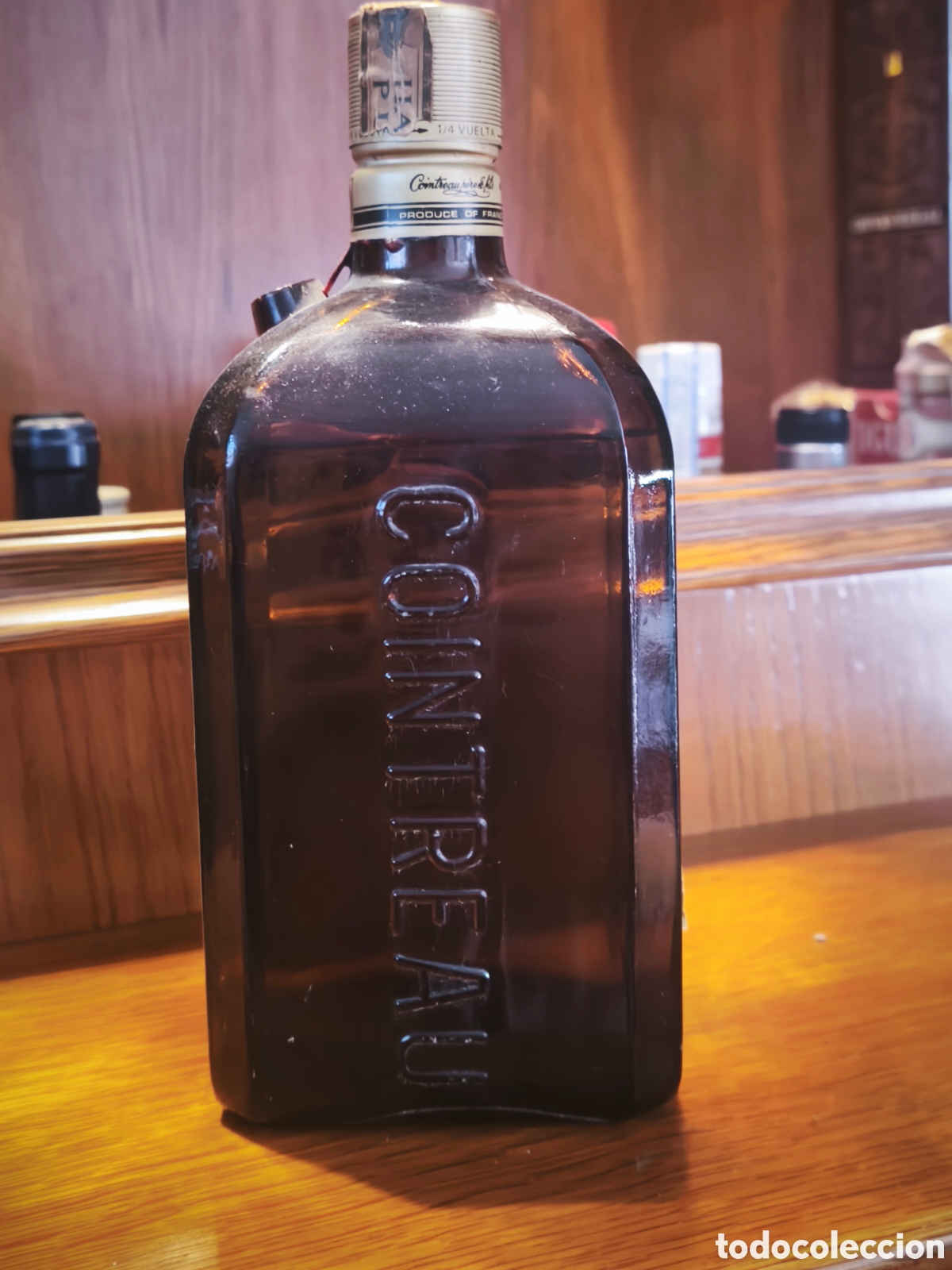 Botellas antiguas: Licor cointreau franc&eacute;s. - Foto 4