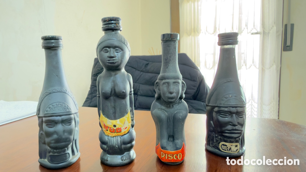 Botellas antiguas: Botellines de cer&aacute;mica