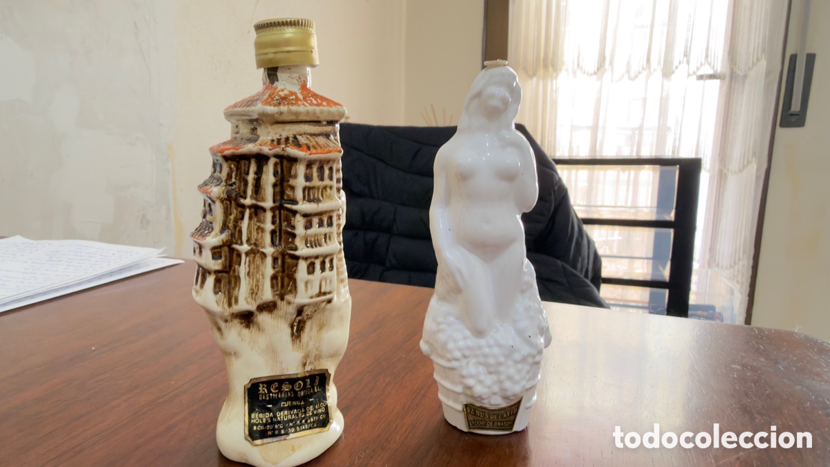 Botellas antiguas: Botellines de cer&aacute;mica