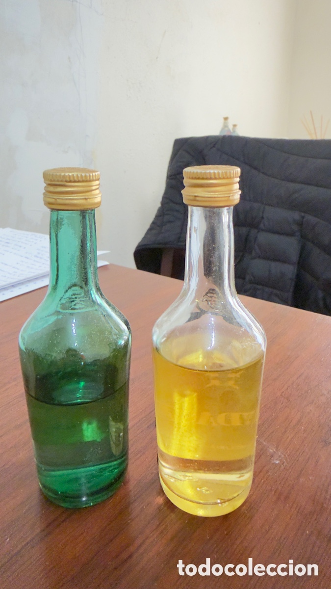 Botellas antiguas: Botellines licor brandy - Foto 2