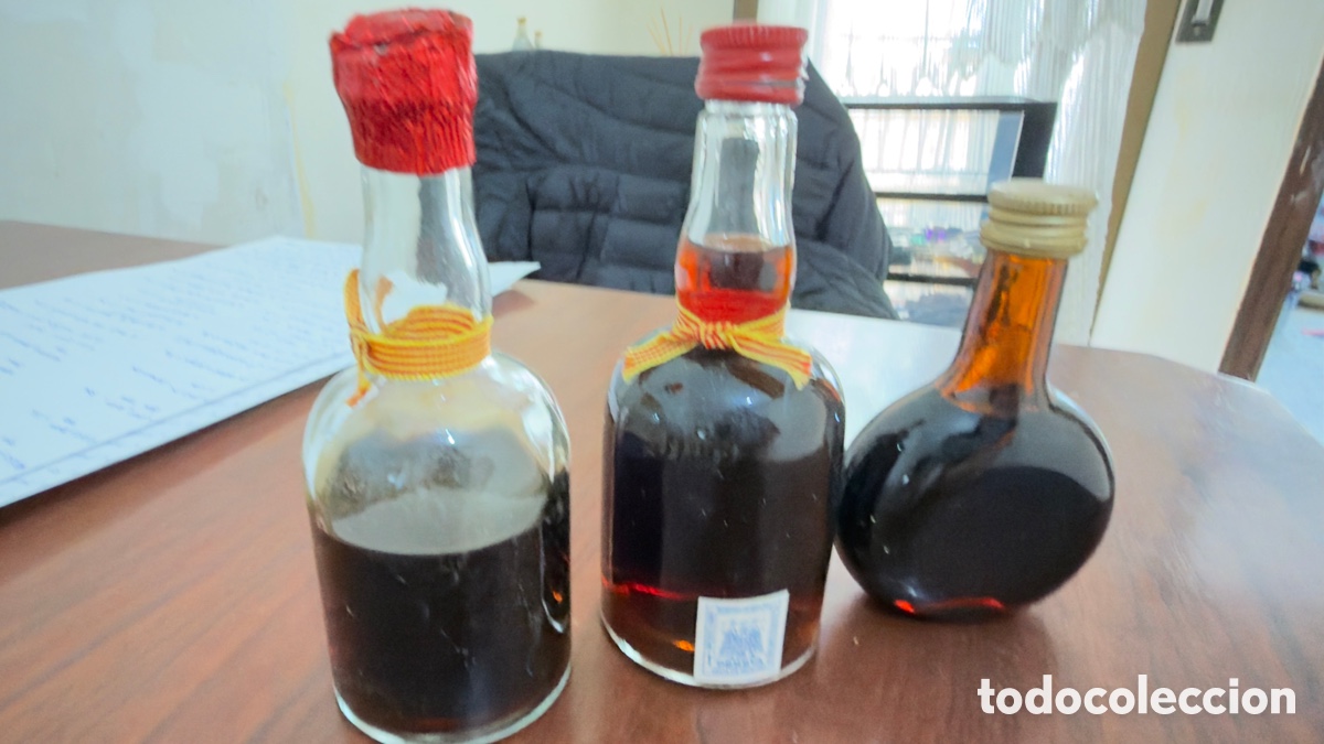 Botellas antiguas: Botellines Ratafia , catal&aacute;n - Foto 2