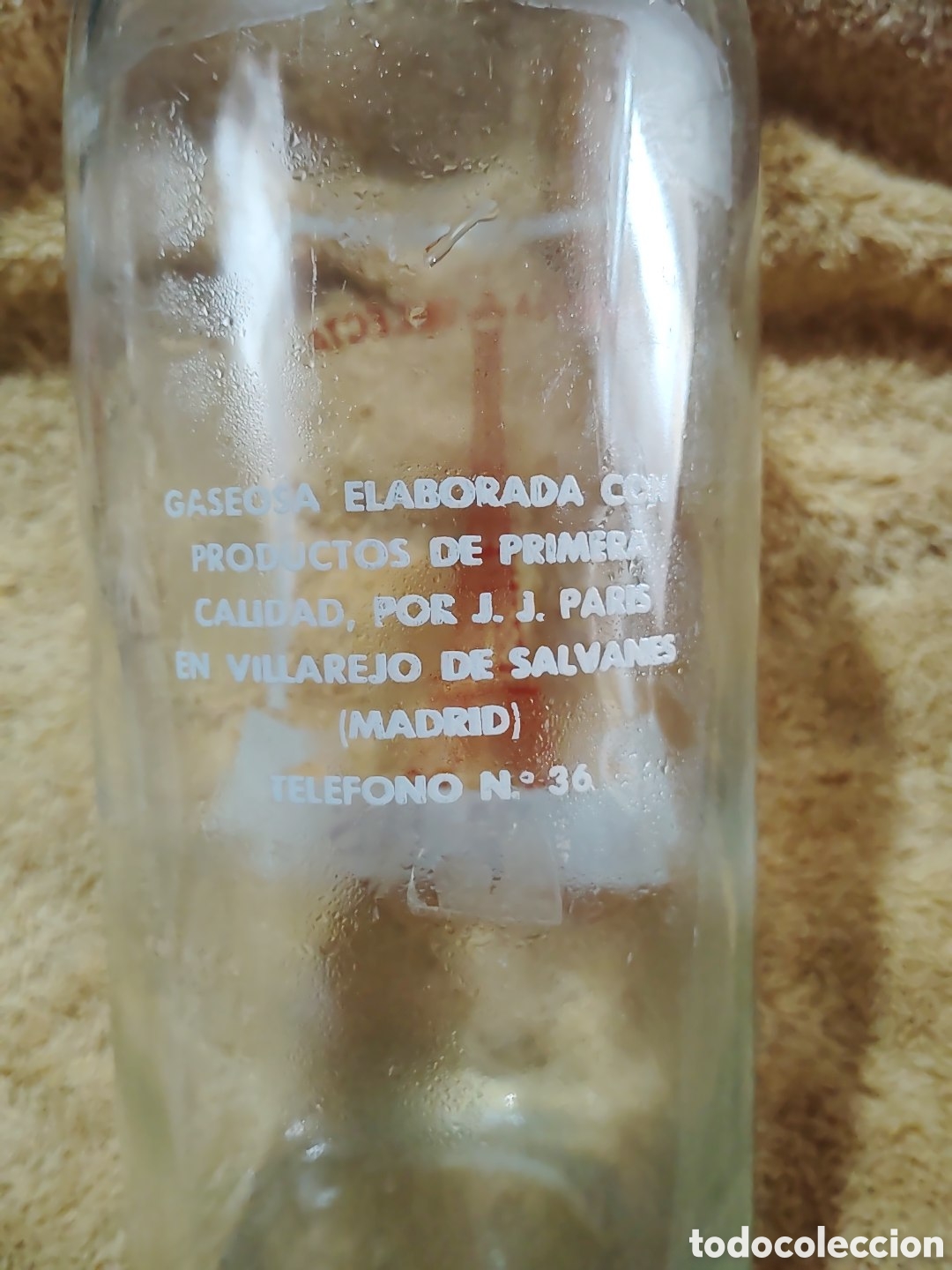 Botellas antiguas: J.J. PARIS. BOTELLA DE GASEOSA - Foto 3