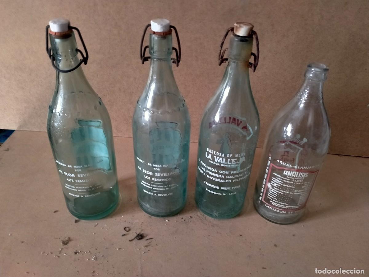Botellas antiguas: botellas antiguas lanjaron betis sevilla etc