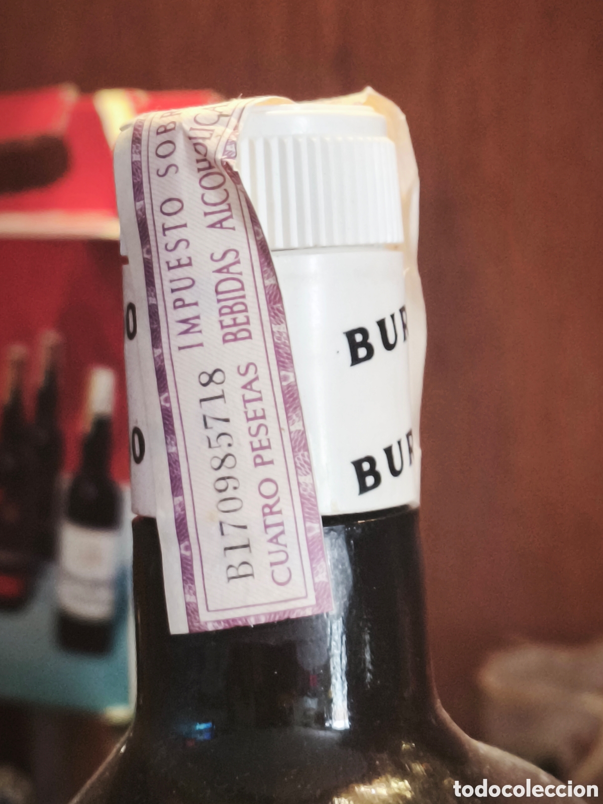 Botellas antiguas: Botella de Burdons Dry Gin - Foto 7