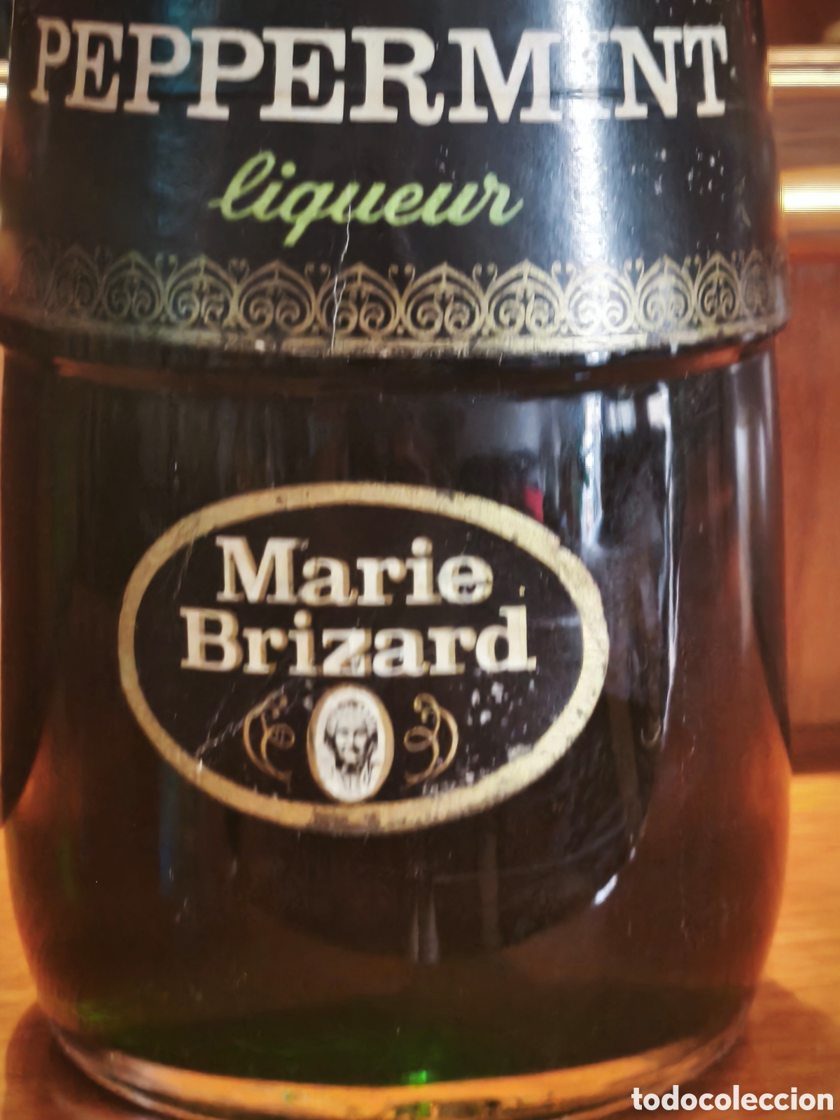 Botellas antiguas: Licor peppermint marca Marie Brizard - Foto 2