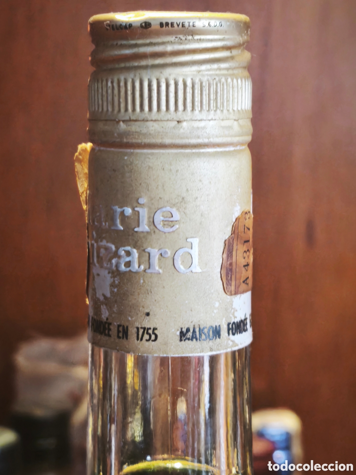 Botellas antiguas: Licor peppermint marca Marie Brizard - Foto 3
