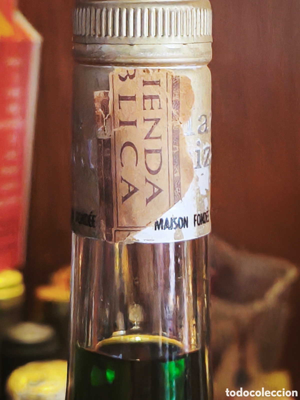 Botellas antiguas: Licor peppermint marca Marie Brizard - Foto 7