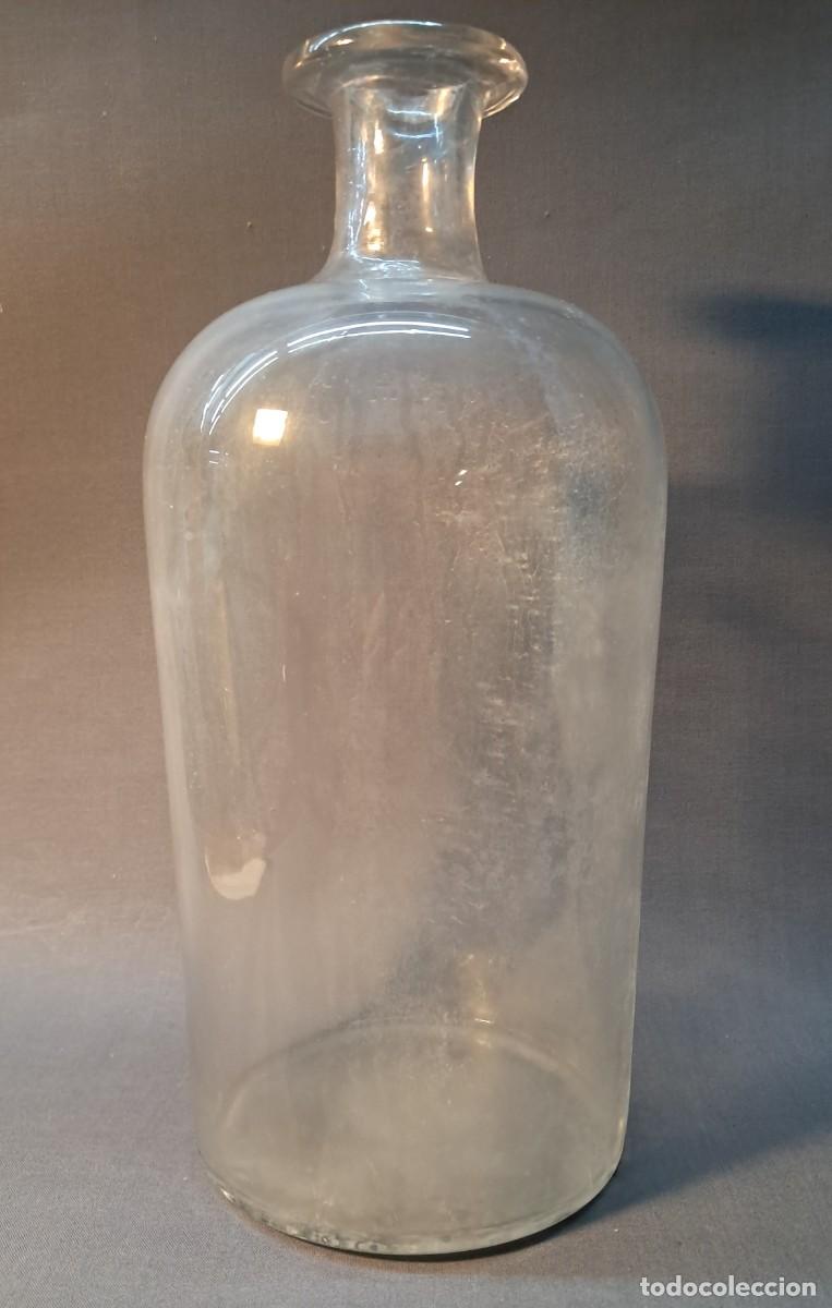 Botellas antiguas: BOTELLA CRISTAL SOPLADO ANTIGUA