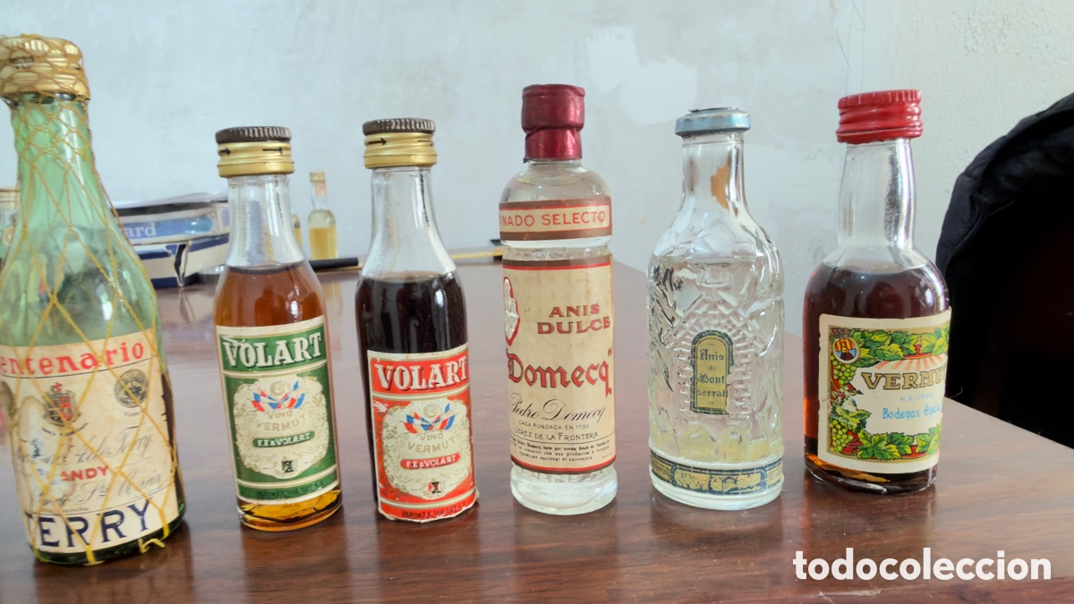 Botellas antiguas: Colecci&oacute;n botellines vintage - Foto 8