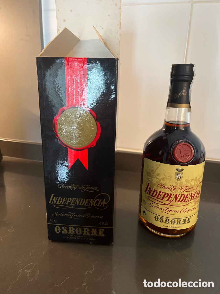 Botellas antiguas: Brandy de Jerez a&ntilde;os 80 o 90