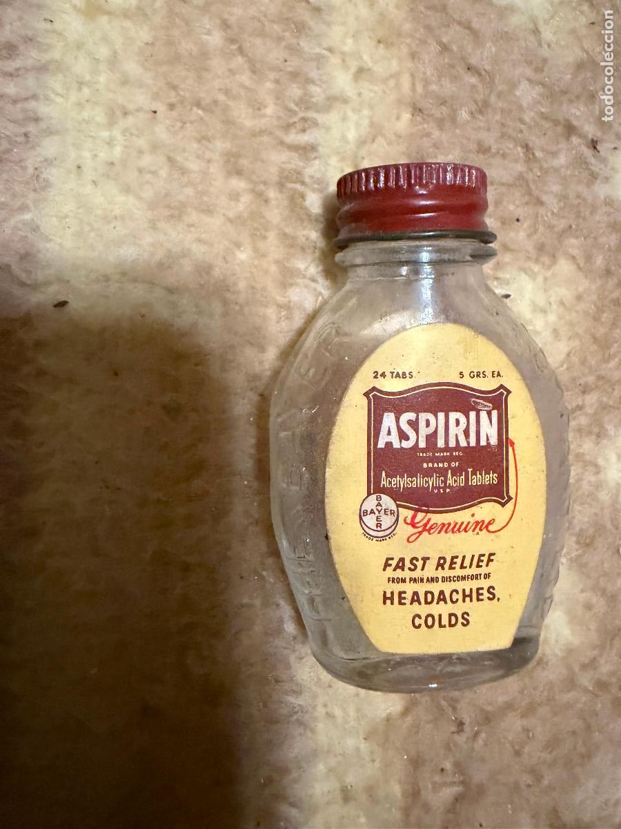 Botellas antiguas: Frasco aspirin de bayer