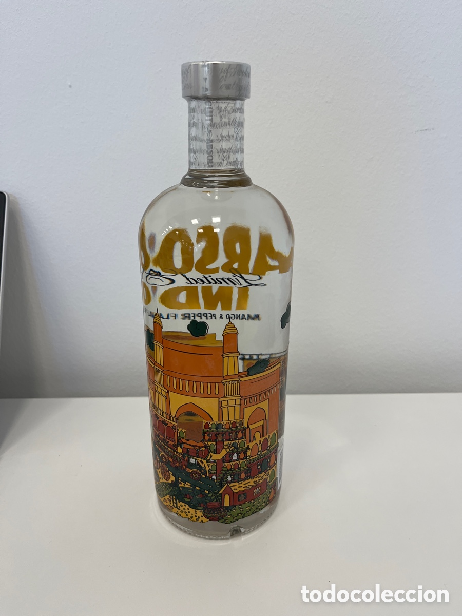 Botellas antiguas: Vodka Absolut Edici&oacute;n Limitada India - Foto 3