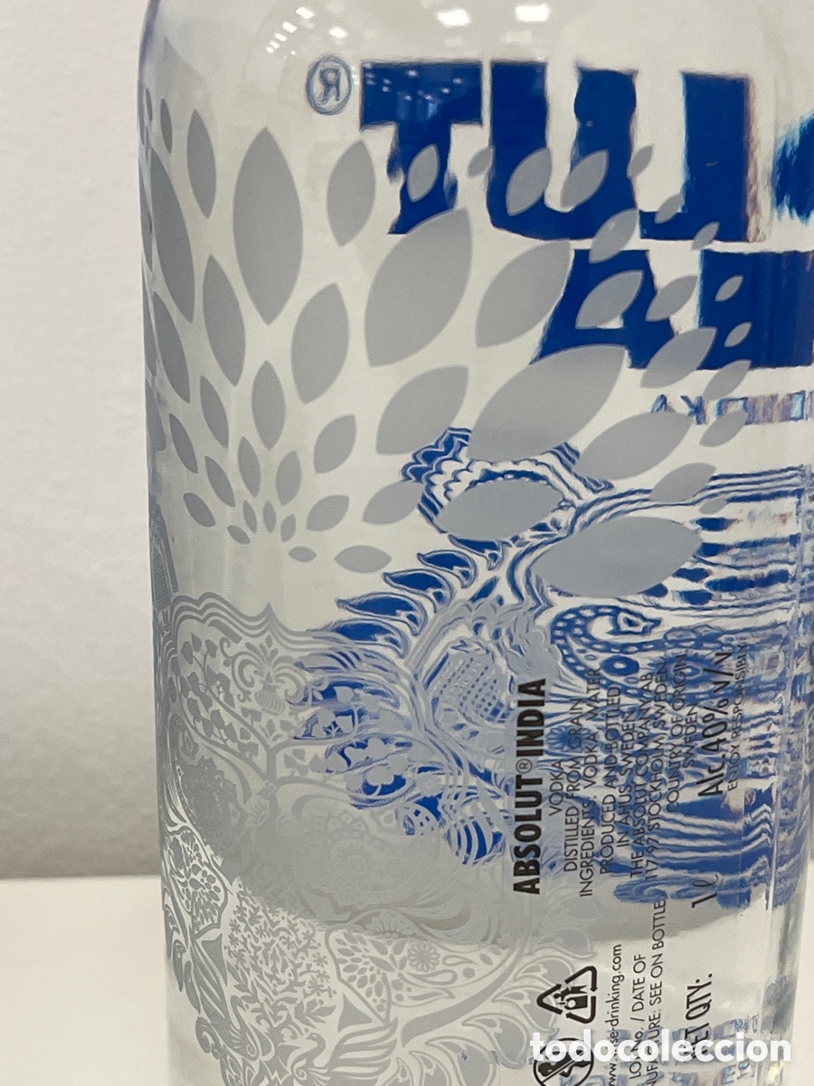 Botellas antiguas: Vodka Absolut edici&oacute;n limitada India V2 - Foto 3
