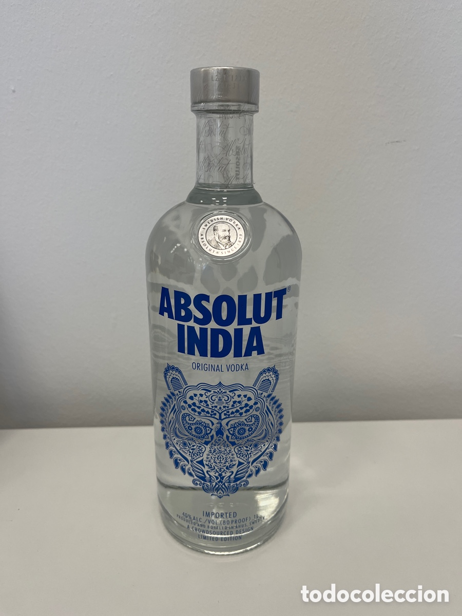 Botellas antiguas: Vodka Absolut edici&oacute;n limitada India V2 - Foto 1
