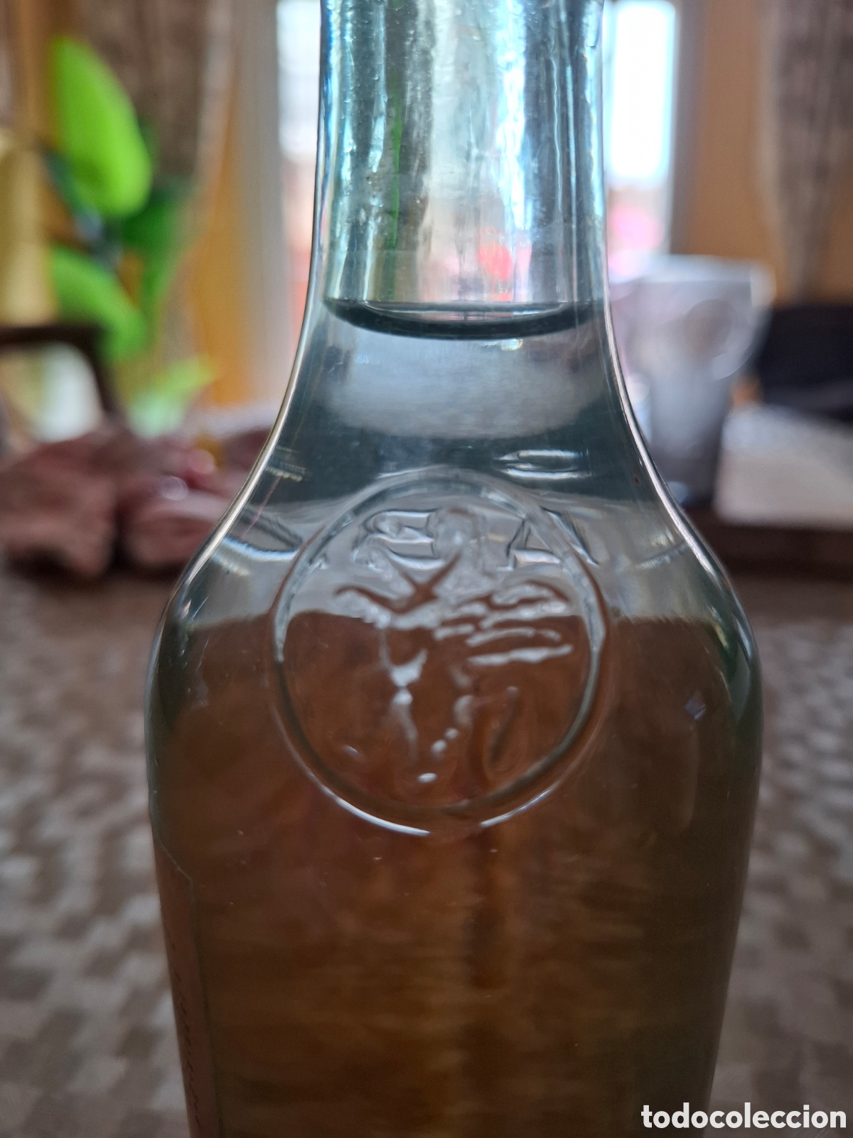 Botellas antiguas: Botella de Agua de Caraba&ntilde;a vacia