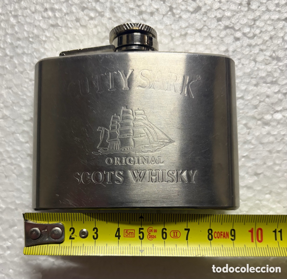 Botellas antiguas: PETACA PARA BEBIDAS CUTTY SHARK - Foto 2