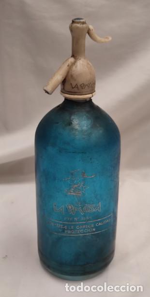 Botellas antiguas: ANTIGUA BOTELLA, SIFON DE LA PITUSA, 3&ordf;