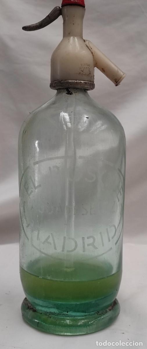 Botellas antiguas: ANTIGUA BOTELLA, SIFON EL BOSQUE MADRID, AGUA DE SELTZ