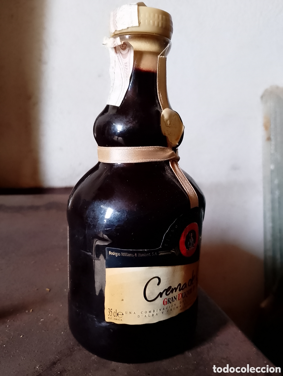 Botellas antiguas: Botella crema de alba,gran duque de alba - Foto 2