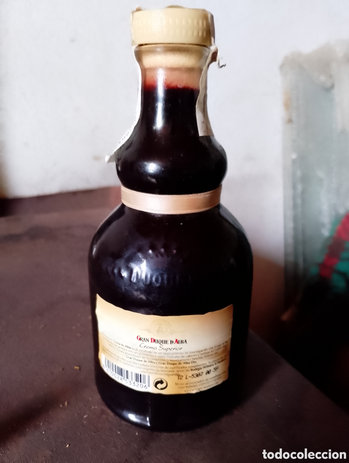 Botellas antiguas: Botella crema de alba,gran duque de alba - Foto 4