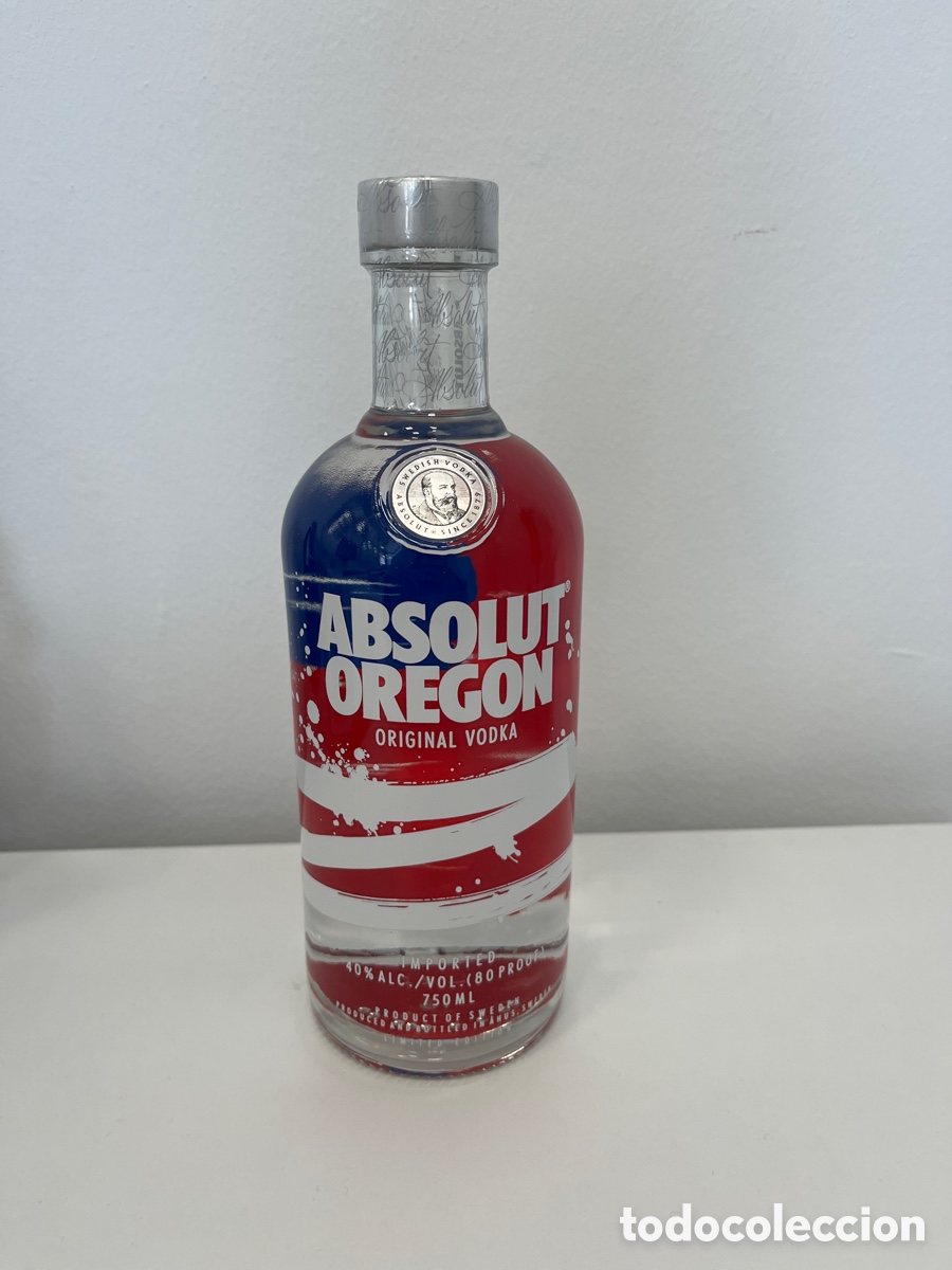 Botellas antiguas: Absolut Vodka OREGON edici&oacute;n limitada