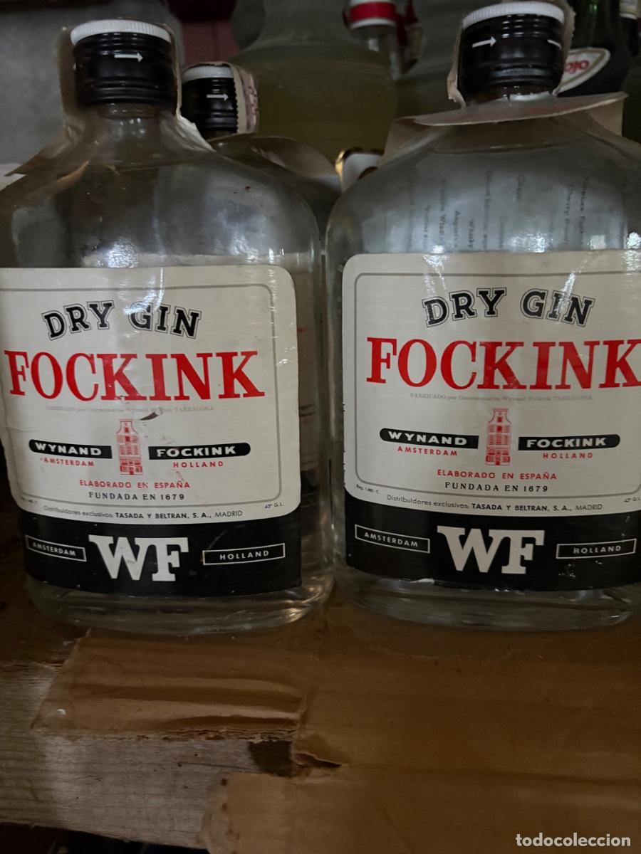 Botellas antiguas: Botella de ginebra Focking . - Foto 1