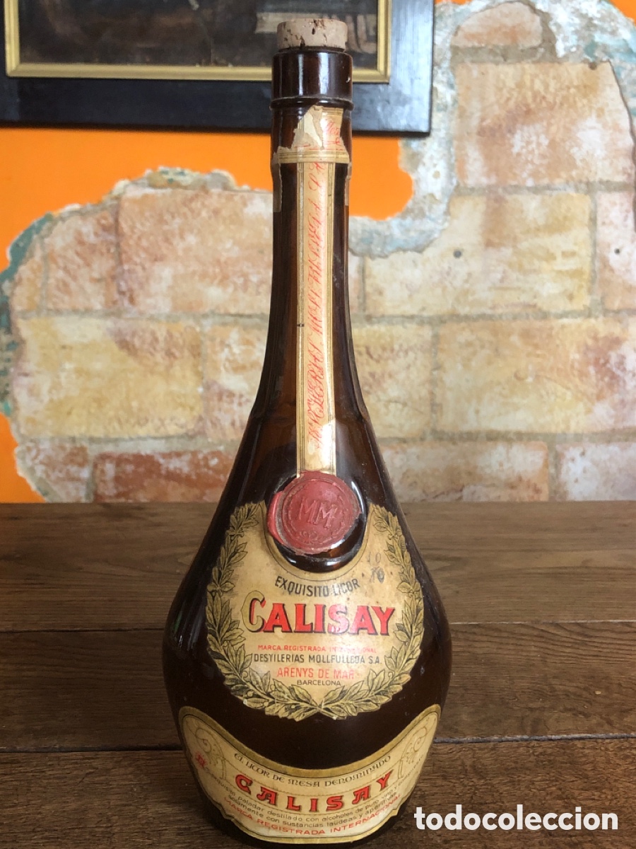 Botellas antiguas: Botella calisay a&ntilde;os 70