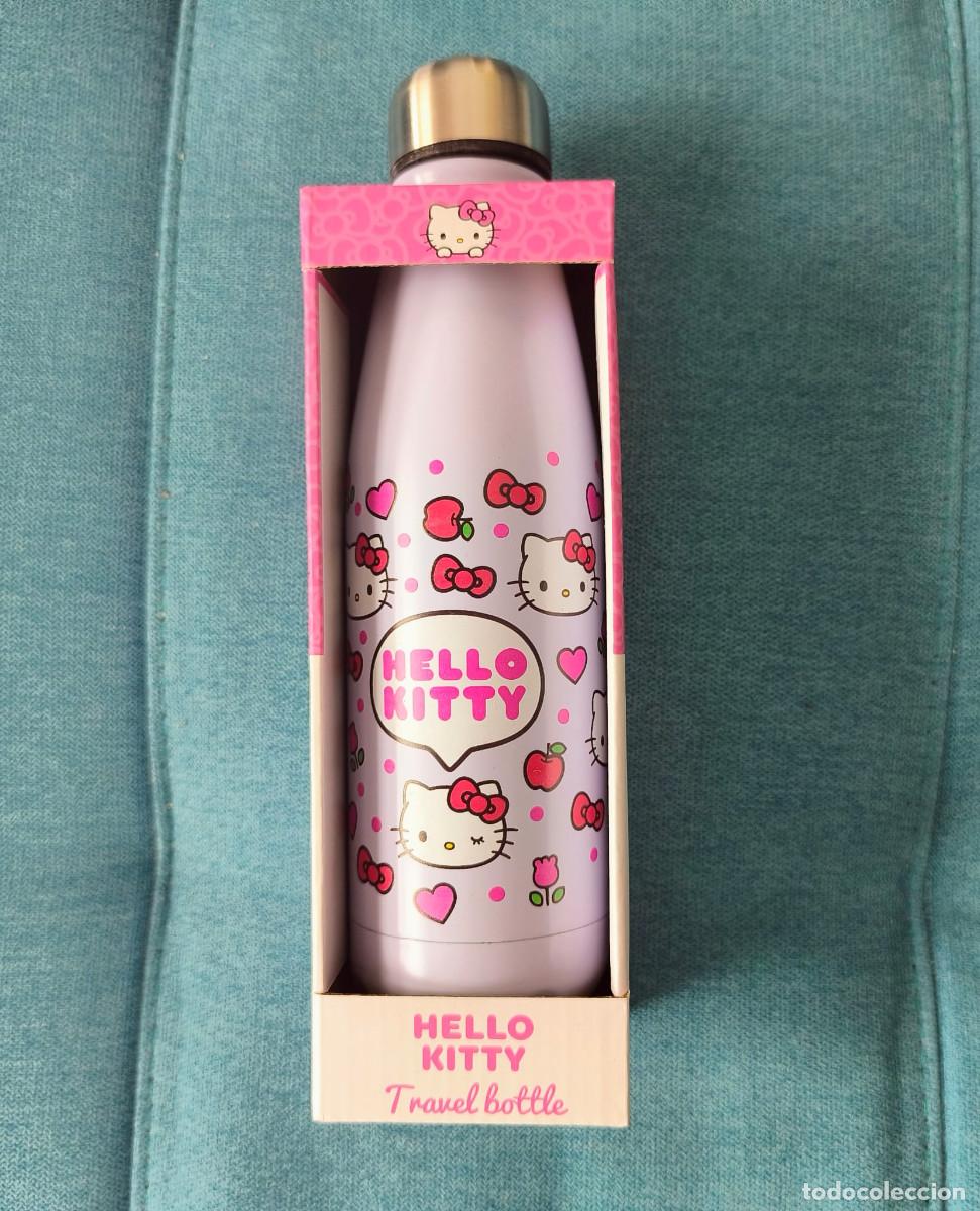Botellas antiguas: Botella t&eacute;rmica viaje lila 50 cl Hello Kitty