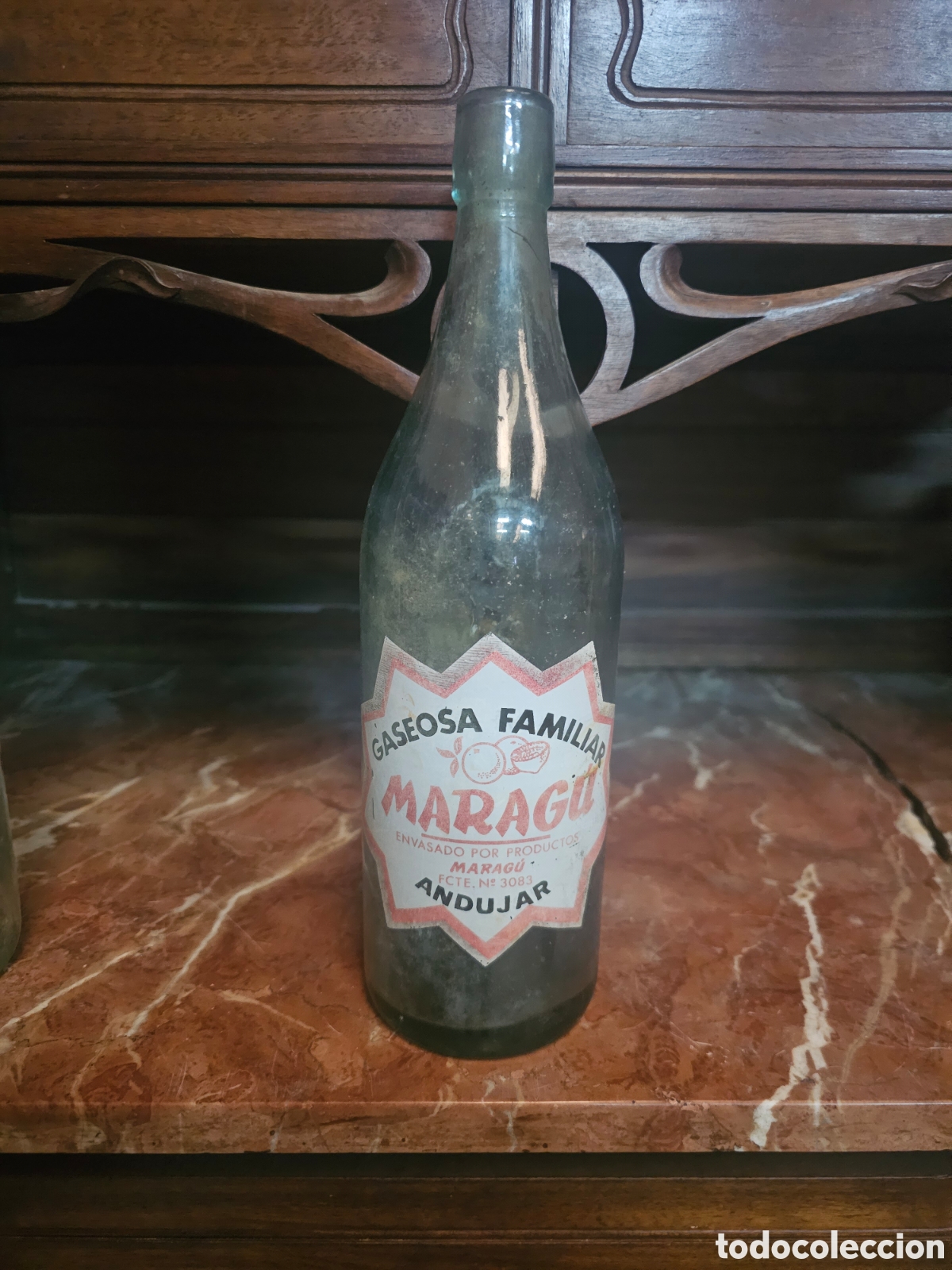 Botellas antiguas: BOTELLA DE GASEOSA MARAG&Uacute; DE AND&Uacute;JAR 1L