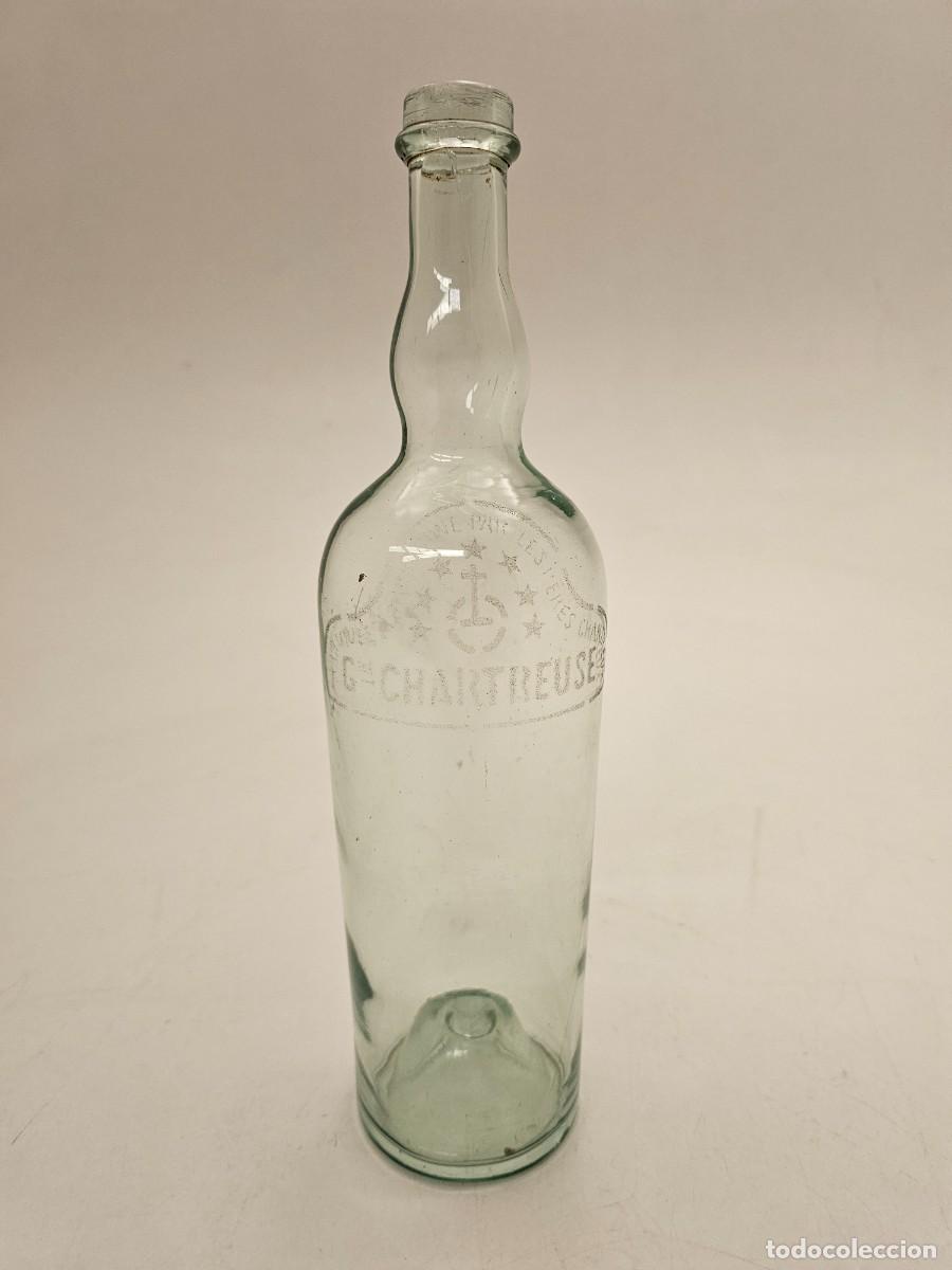 Botellas antiguas: CHARTREUSE, BOTELLA VACIA DE LAS PRIMERAS DE TARRAGONA, GRABADO ACIDO, (33X9)
