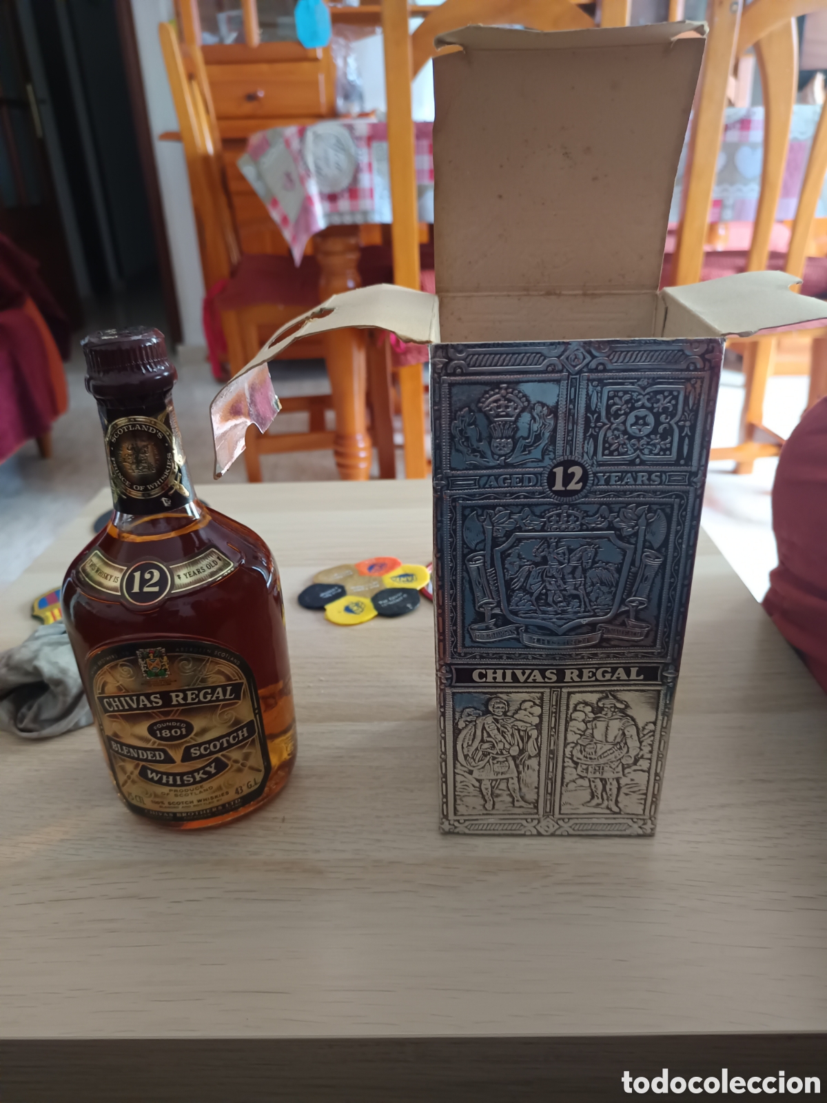 Botellas antiguas: Whisky Chivas Regal 12 a&ntilde;os