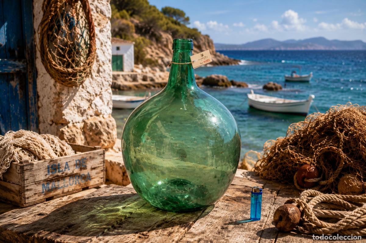 Bouteilles anciennes: DAMAJUANA fabricante VIRESA