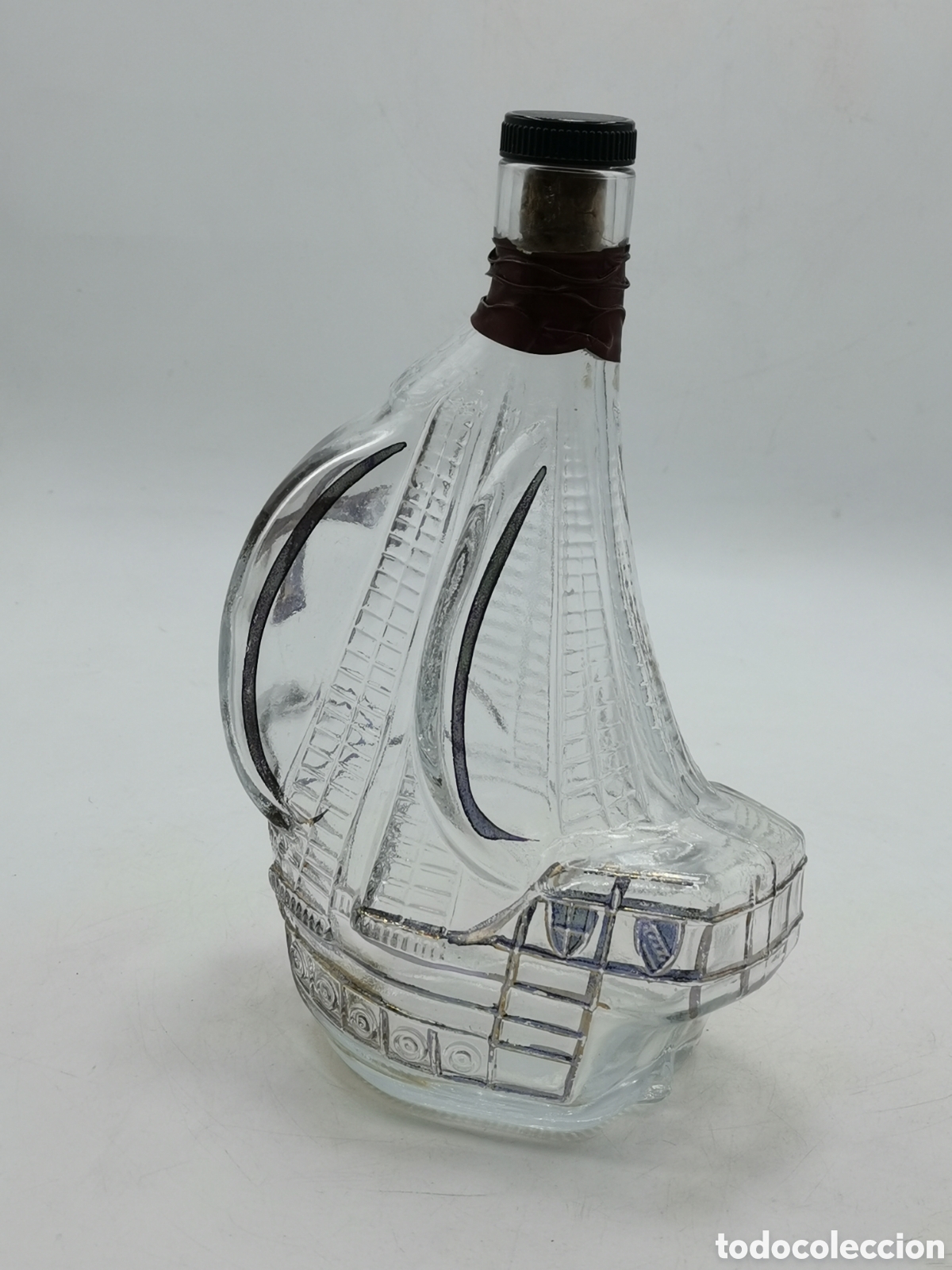 Botellas antiguas: BOTELLA ANTIGUA CON FORMA DE CARABELA, SANTA MARIA