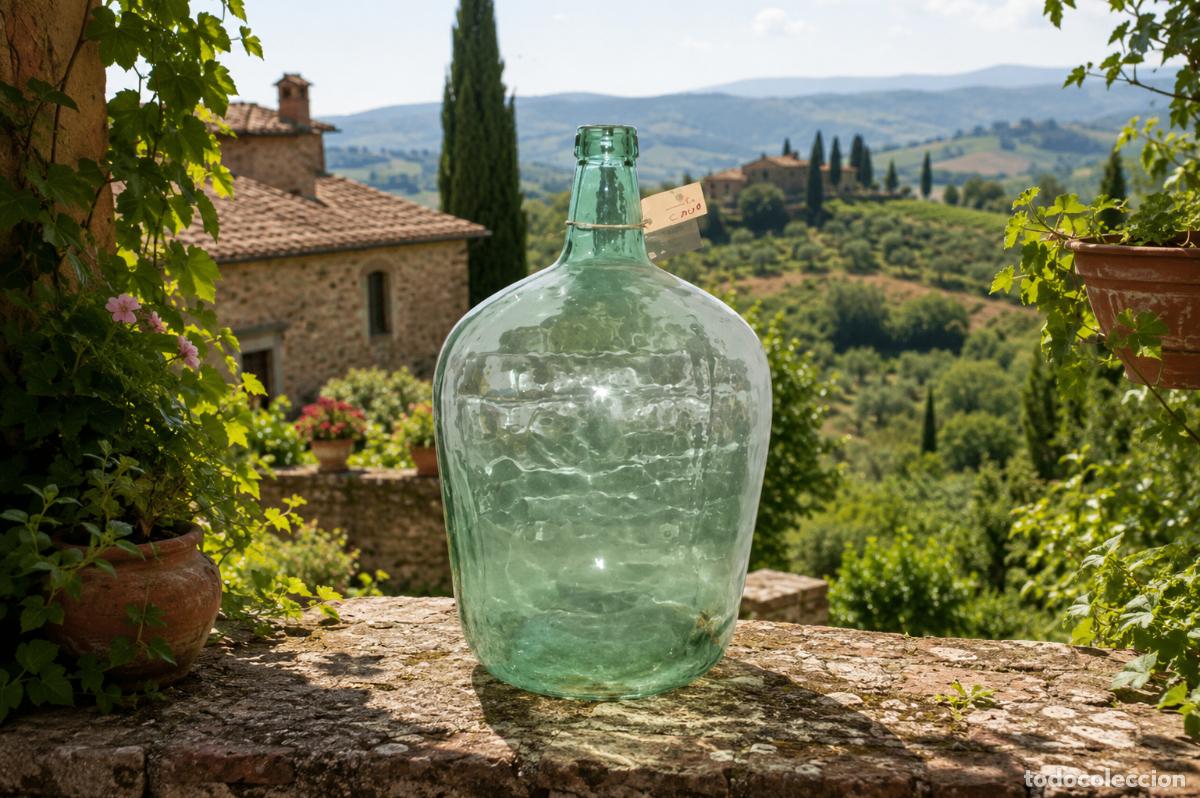Bottiglie antiche: Damajuana garrafas de cristal