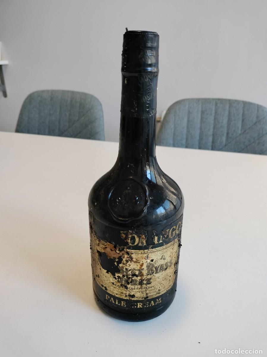 Botellas antiguas: ANTIGUA BOTELLA DE SAN DOMINGO PALE CREAM DE GONZALEZ BYASS