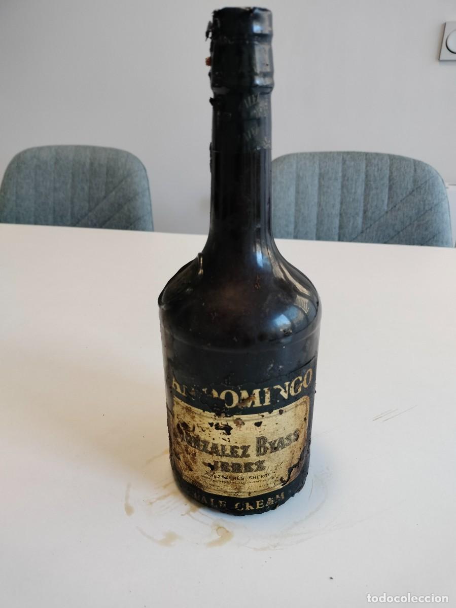 Botellas antiguas: ANTIGUA BOTELLA DE SAN DOMINGO PALE CREAM DE GONZALEZ BYASS