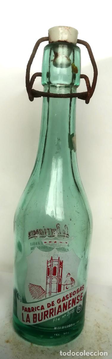 Botellas antiguas: Botell&iacute;n de gaseosa La Burrianense (Burriana, Castell&oacute;n)